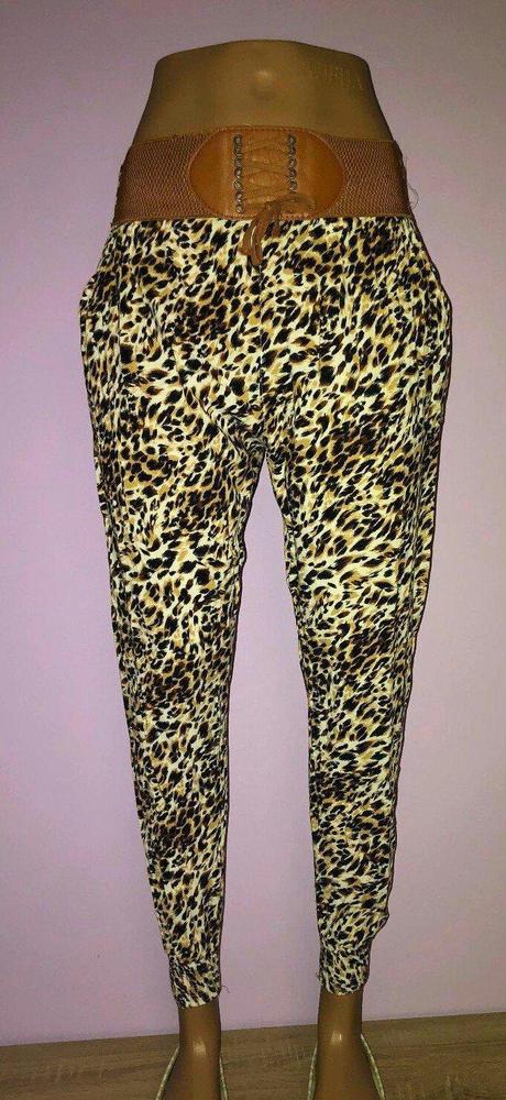 Letné nohavice s opaskom s/m, s