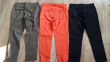 3x chino nohavice, 38
