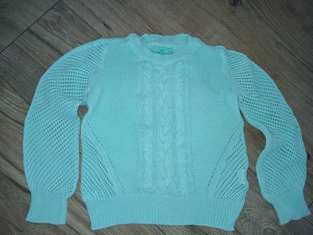 Krásny zelený svetrík super stav, piazza italia,104