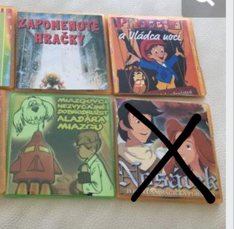 Dvd rozprávky 5ks, 