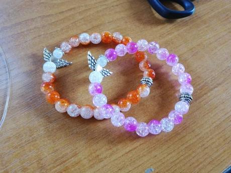 Náramok + anjelik na kľúčenku alebo symple náramok,