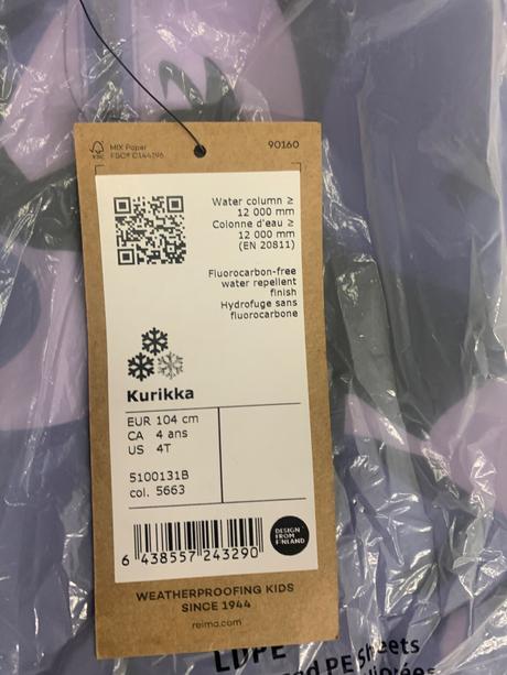 Reima kurikka zimná kombinéza 104/110, reima,104 / 110