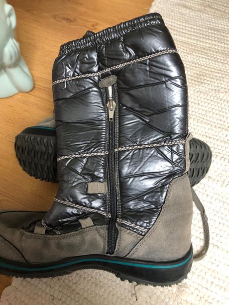 Zimné šedé čižmy / sivé čižmy, baťa,38