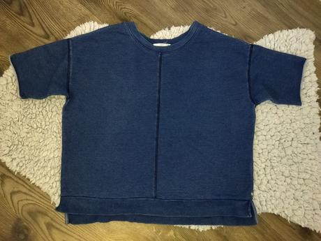 Voľná mikina s krátkymi rukávmi s/m, h&m,s