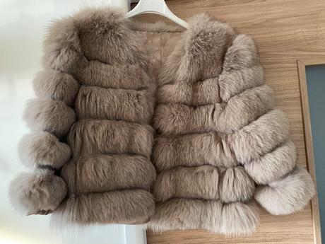 Real fur jacket 2v1 kabát kozuch vesta, 