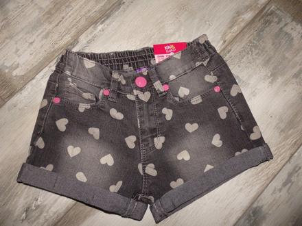 Srdiečkové riflové kraťasky, kiki&koko,116