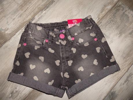 Srdiečkové riflové kraťasky, kiki&koko,116