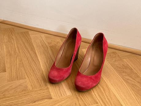 Ružové lodičky na platforme, baťa,39