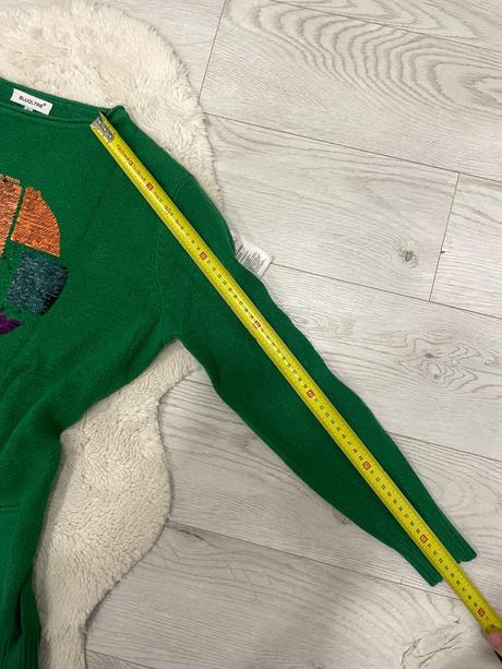 Zelený sveter s flitrami, m