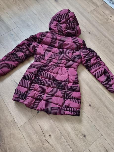 Bordovo-čierna bunda desigual veľ. 38, desigual,38