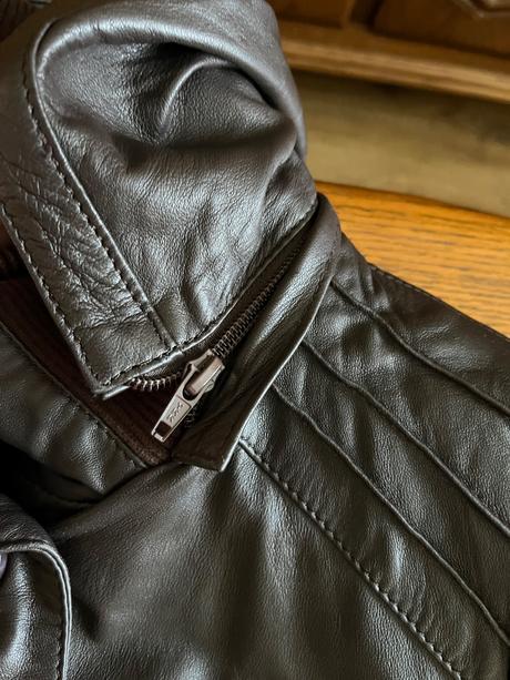 Kožená bunda review s kapucňou, review,xs