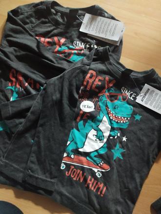 2x tričko pre súrodencov 122 a 92, 122