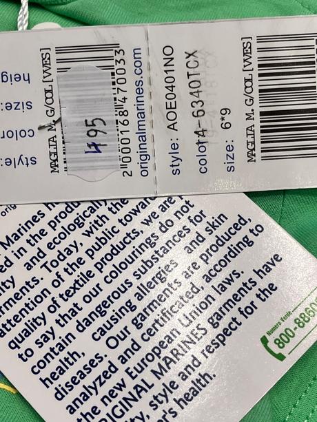 Chlapčenské tričko s potlačou a nápismi (6-9 mes.), original marines,68 / 74