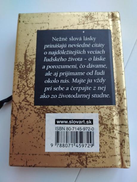 Darčeková knižka nežné slová lásky,