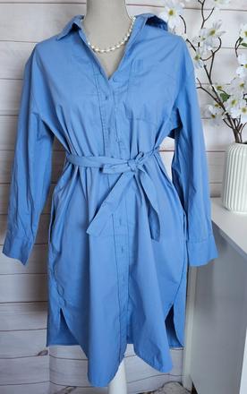 Krásne modré šaty / košela, sinsay,xs