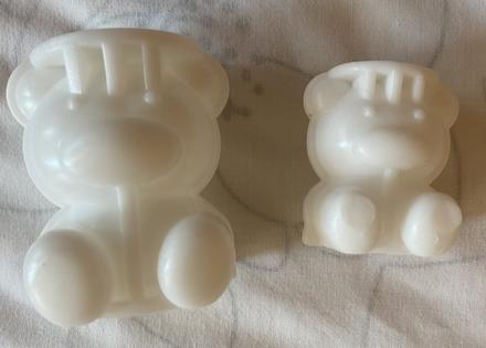 3d silikónová forma v tvare medveďa 2ks, 