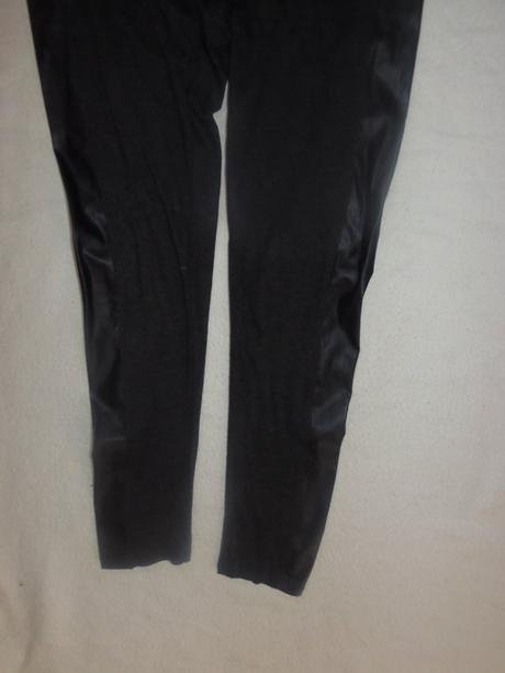 Legíny s koženkou na boku, 40