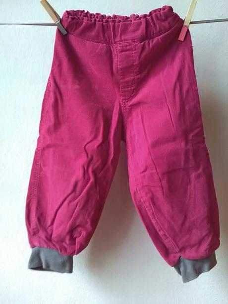 Dvojvrstvové nohavice, menčestráky, 98