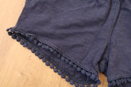 Dievčenské kraťasy / šortky f&f  104 (3-4r.) modré, f&f,104