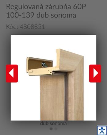 Obložková zárubňa dub sonoma, 