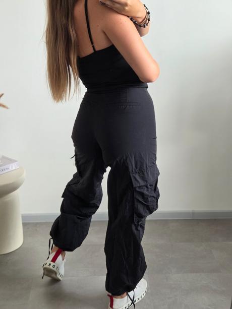 Zara čierne nohavice xs/s, zara,xs