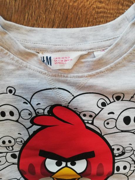 Mikina angry birds, h&m,92