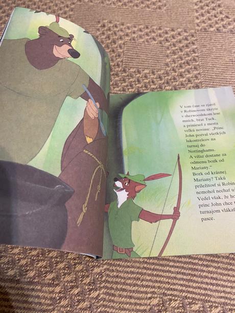 Krásna mini knižka walt disney robin hood egmont, 