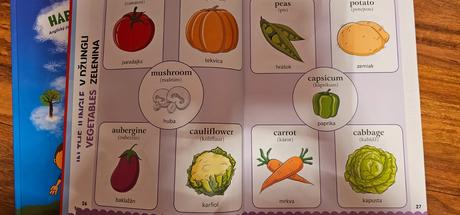 Dve detské knižky - angličtina - top stav, 