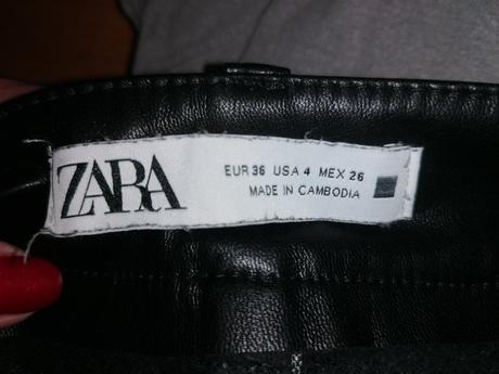 Kožené nohavice zara, 36, zara,36