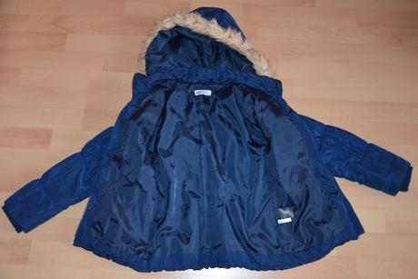 Bunda h&m super stav 140 kapucňa kožušinka, h&m,140