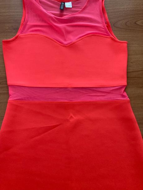 Neónové šaty h&m, 36