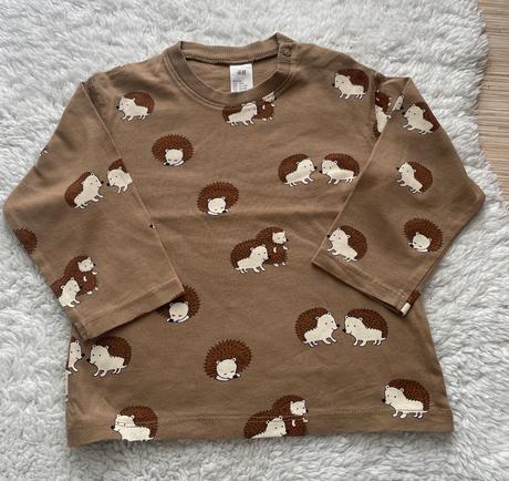 Bavlnene tricka s dlhym rukavom h&m, h&m,86