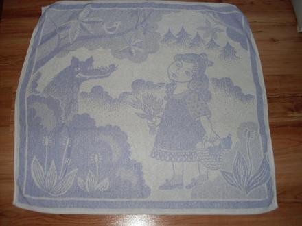 Retro uterák/osuška červená čiapočka, 