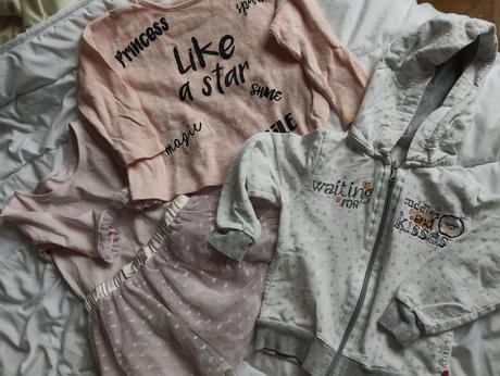 Balík oblečenia pre 1,5-2,5r dievča 20ks, 68–80