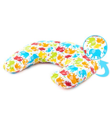 Sensillo vankúš na dojčenie farebné slony, 