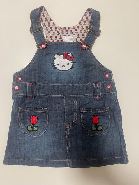 Riflové šatôčky na traky, h&m,86