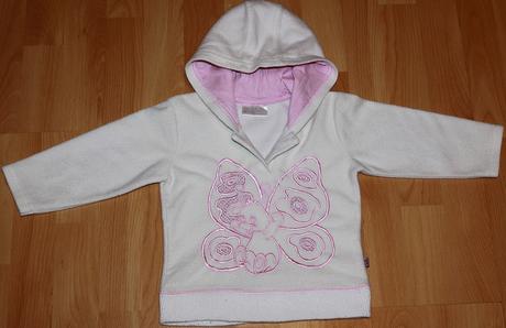 Flísová mikina s kapucňou na 2 gombíky, kik,86