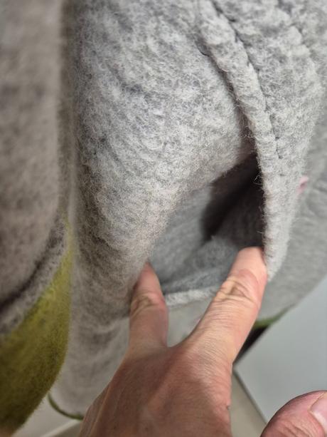 Vlnený kabát zn. makadesign hand made m-l, m