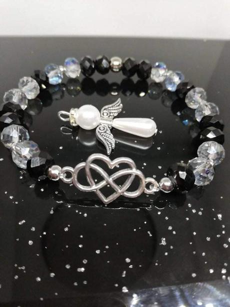 Náramok + anjelik na kľúčenku alebo symple náramok,