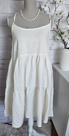 Krásne krémové šaty, sinsay,l