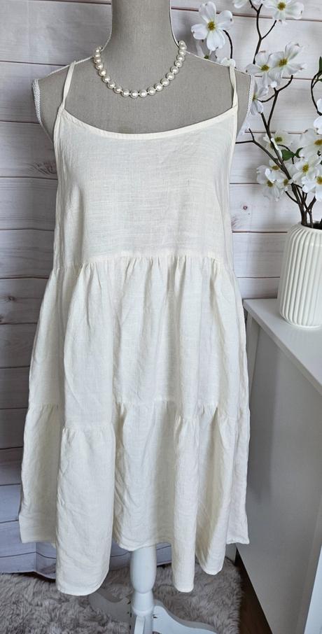 Krásne krémové šaty, sinsay,l