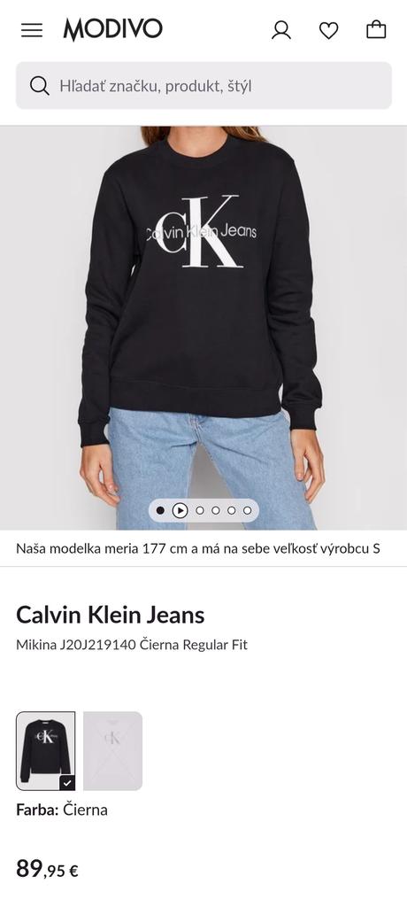 Cierna mikina calvin klein, calvin klein,s