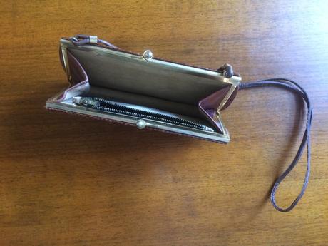 Vintage kabelka z hadej koze, 