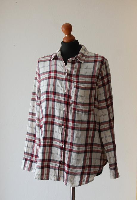 Ľahká kockovaná košeľa, h&m,l