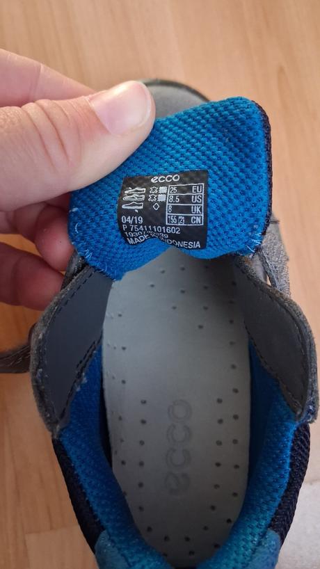 Ecco detske kozene topanky, ecco,25