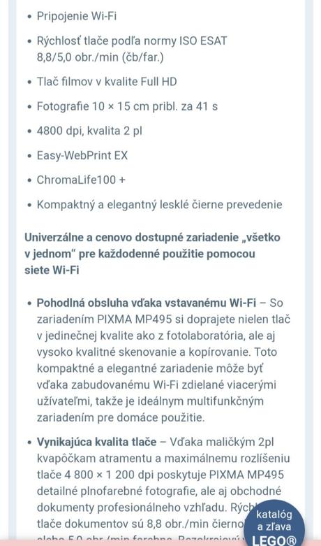 Tlačiareň so skenerom s káblami usb do pixmamp495, canon