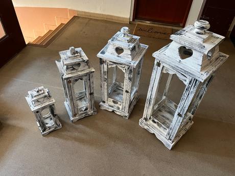 Drevené svietniky( lucerny),