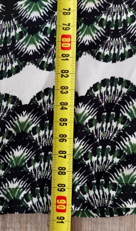 Tmavozelené vzorované šaty, h&m,42