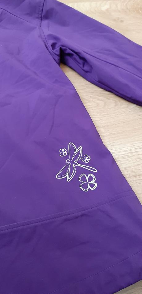 Fialová softshellová vetrovka 140/146, lewro,140