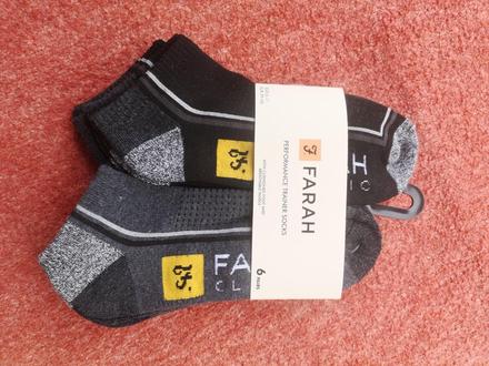 Farah pánske ponožky 6 párov veľkosť 39-45, 39 / 40 / 42 / 44 / 46